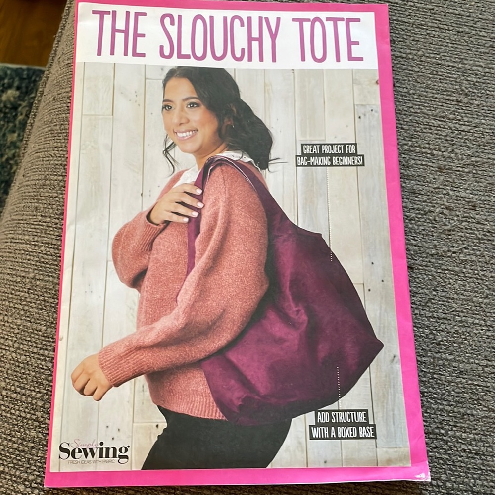 The slouchy tote sewing pattern